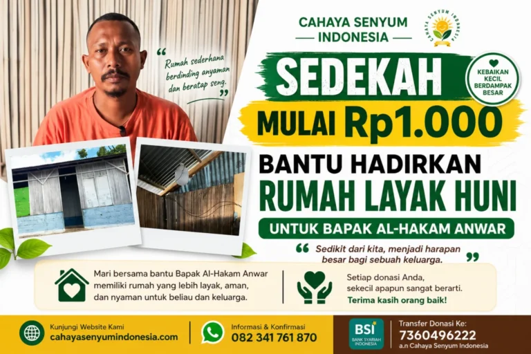 Bantu Hadirkan Rumah Layak Huni Bapak Al-Hakam Anwar di Kupang NTT