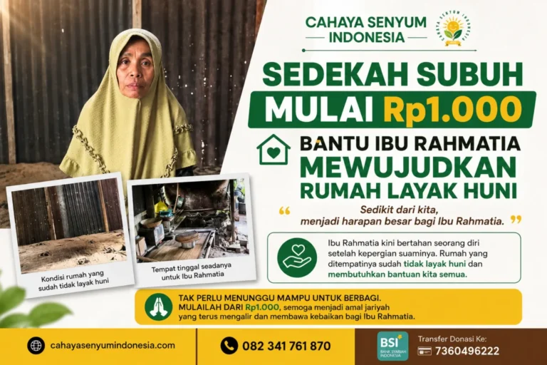 Bantu Ibu Rahmatia Mau Tang Memiliki Rumah Layak Huni